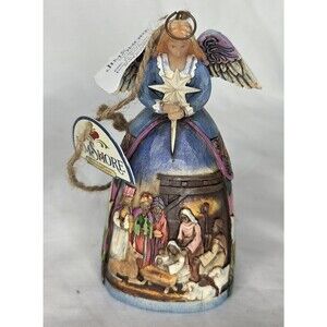Jim Shore Heartwood Creek A Star Shall Guide Us Nativity Angel Ornament 4005767